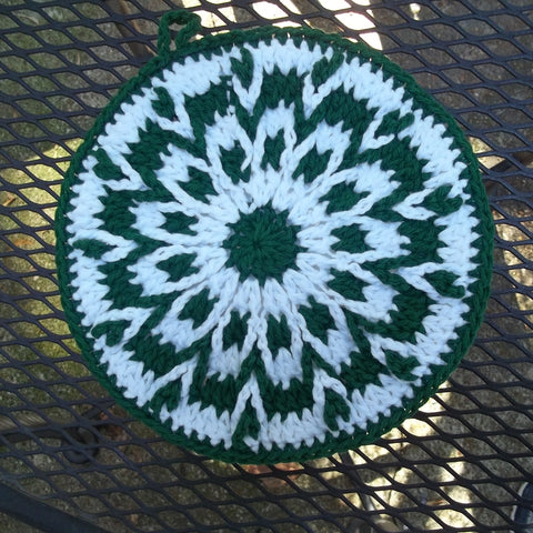 Lace Up Pot Holder