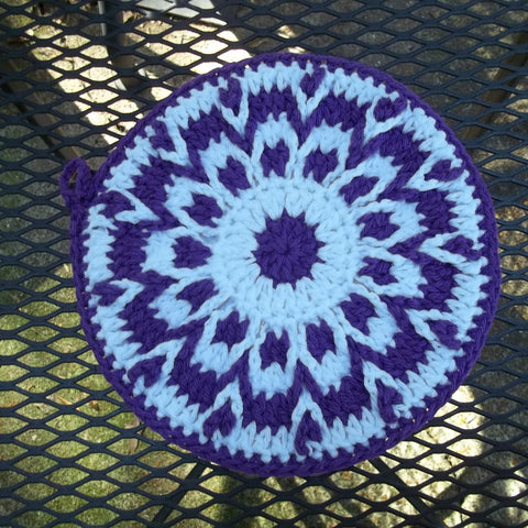 Lace Up Pot Holder