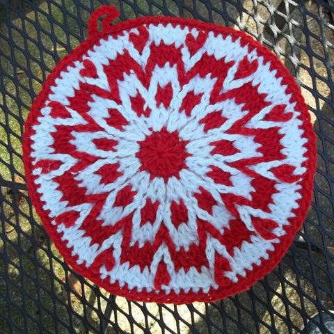 Lace Up Pot Holder