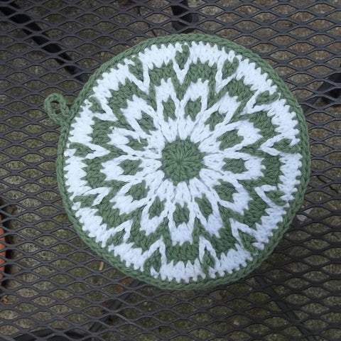 Lace Up Pot Holder
