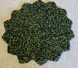 Knit flower dish cloth